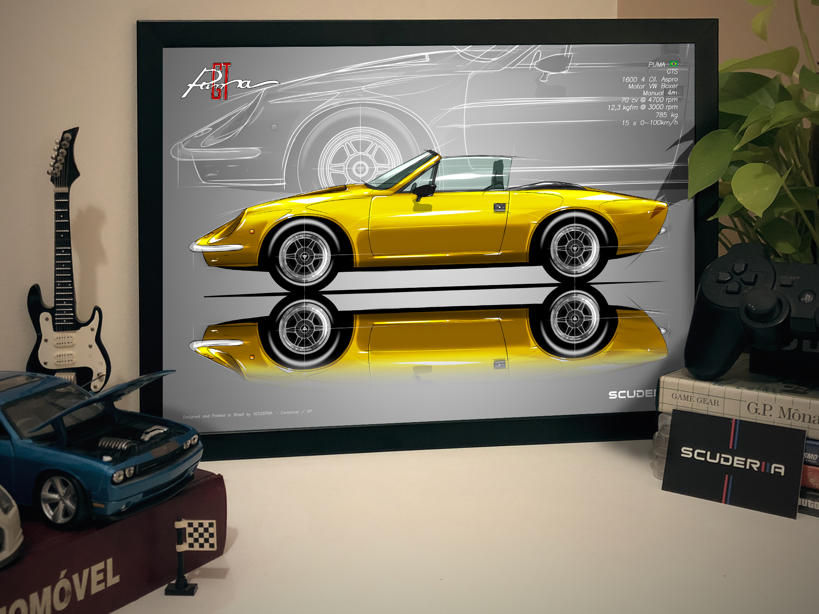 Thumbnail: QUADRO DECORATIVO PUMA GTS 1600 CONVERSÍVEL - SIDE STREET