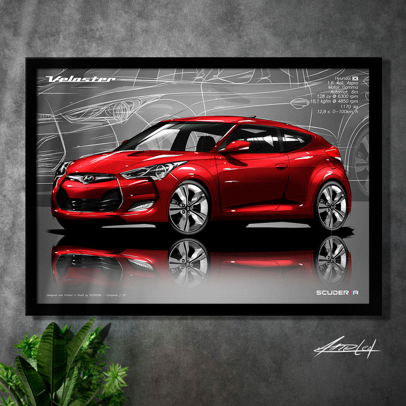 Miniatura: QUADRO DECORATIVO HYUNDAI VELOSTER 1.6 16V - PERSPECTIVE