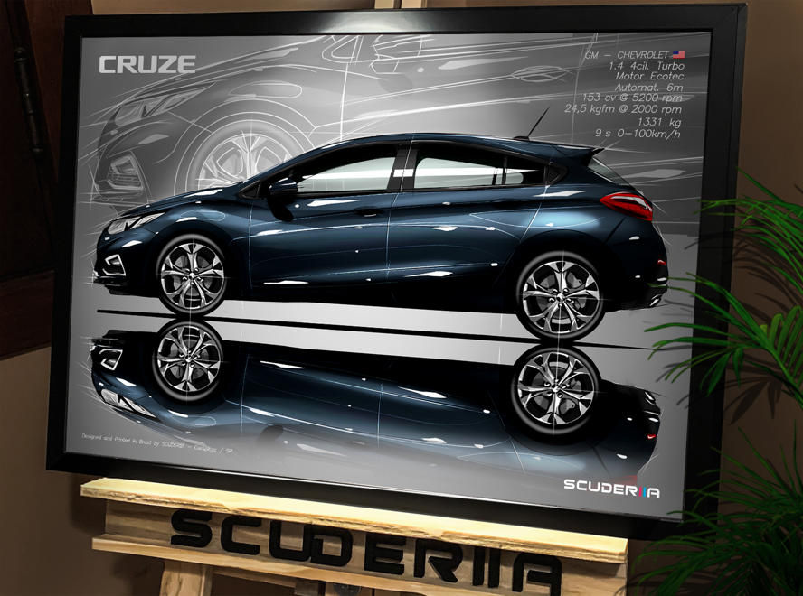 Thumbnail: QUADRO DECORATIVO CHEVROLET CRUZE SPORT6 2017-2020 - SIDE STREET