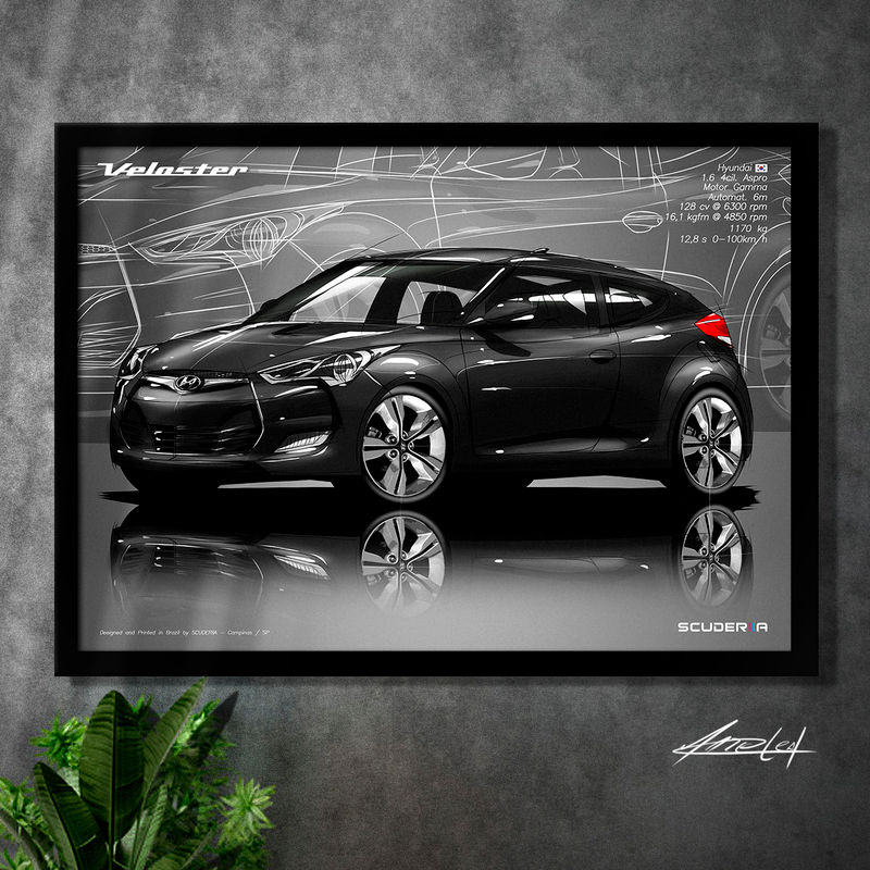 Miniatura: QUADRO DECORATIVO HYUNDAI VELOSTER 1.6 16V - PERSPECTIVE