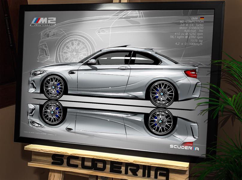 Thumbnail: QUADRO DECORATIVO BMW M2 COMPETITION 3.0 TURBO AT (F87) - SIDE STREET