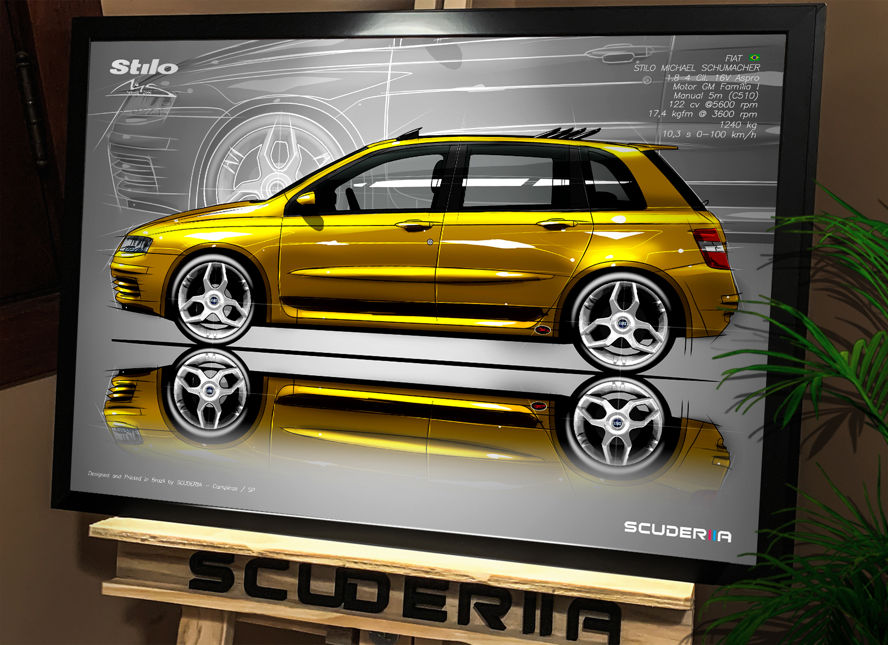 Miniatura: QUADRO DECORATIVO FIAT STILO SCHUMACHER 1.8 16V - SIDE STREET