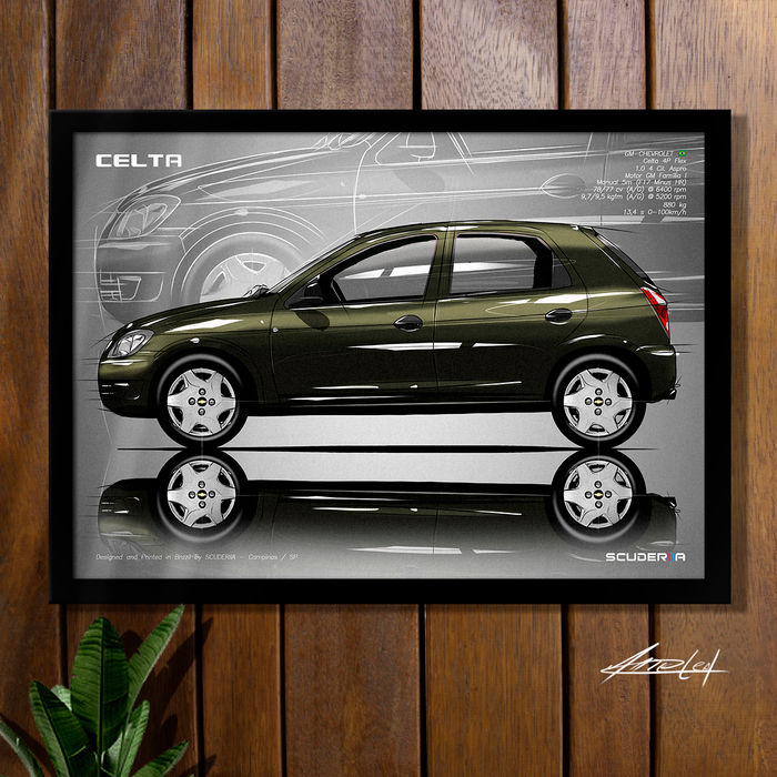 Miniatura: QUADRO DECORATIVO CHEVROLET CELTA 1.0 8V MPFI 2P 2007-2014 - SIDE STREET