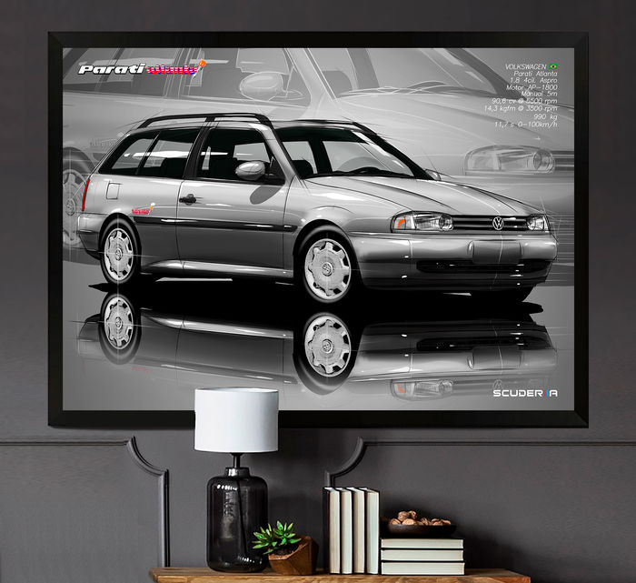 Miniatura: QUADRO DECORATIVO VOLKSWAGEN PARATI ATLANTA 1.8 8v AP (G2) - PERSPECTIVE