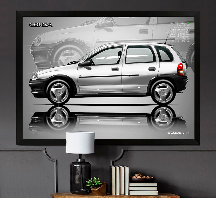 Miniatura: QUADRO DECORATIVO CHEVROLET CORSA GL 1.6 4P - SIDE STREET