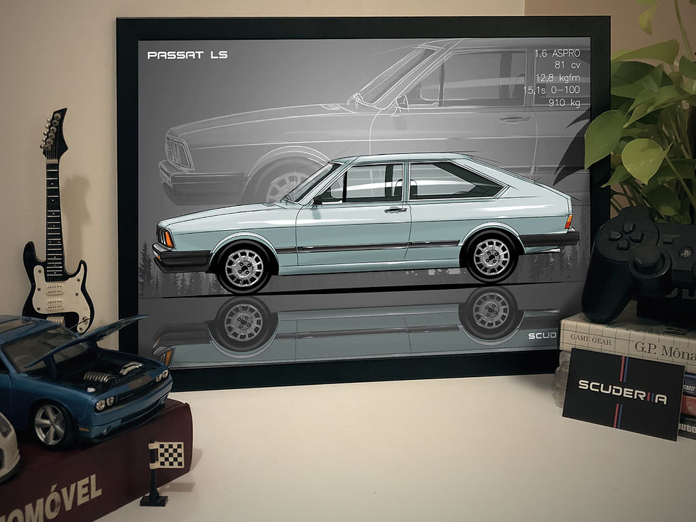 Miniatura: QUADRO DECORATIVO VOLKSWAGEN PASSAT LS 1.6 - SIDE STREET