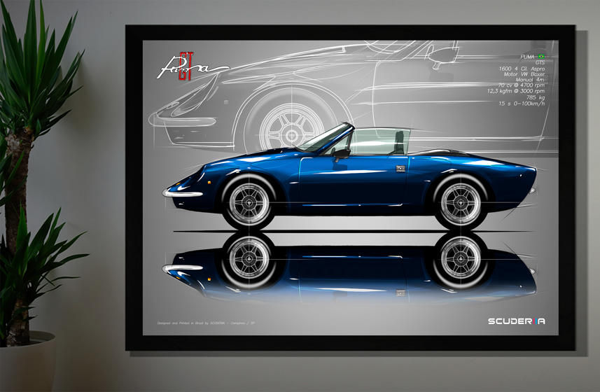 Thumbnail: QUADRO DECORATIVO PUMA GTS 1600 CONVERSÍVEL - SIDE STREET