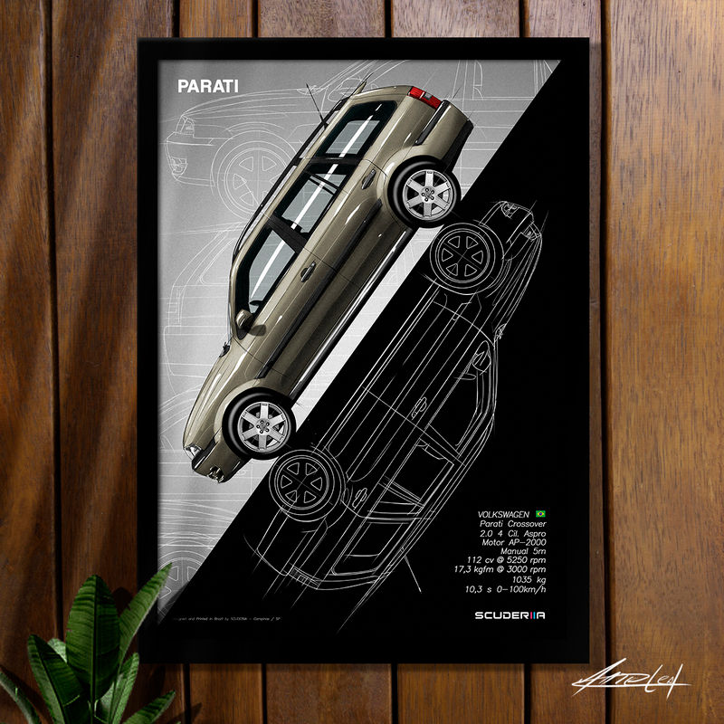Miniatura: QUADRO DECORATIVO VOLKSWAGEN PARATI G3 CROSSOVER 2.0 - SIDE STREET