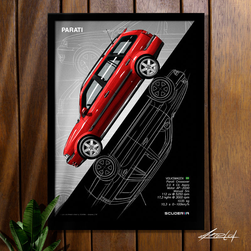 Miniatura: QUADRO DECORATIVO VOLKSWAGEN PARATI G3 CROSSOVER 2.0 - SIDE STREET