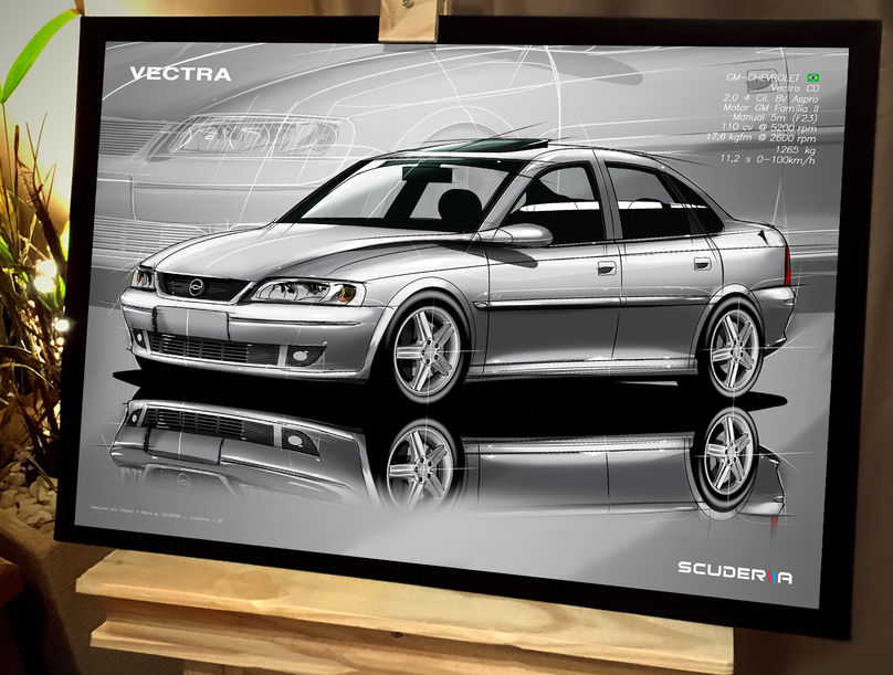 Miniatura: QUADRO DECORATIVO CHEVROLET VECTRA CD 2.0 8V 2001/2005 - PERSPECTIVE