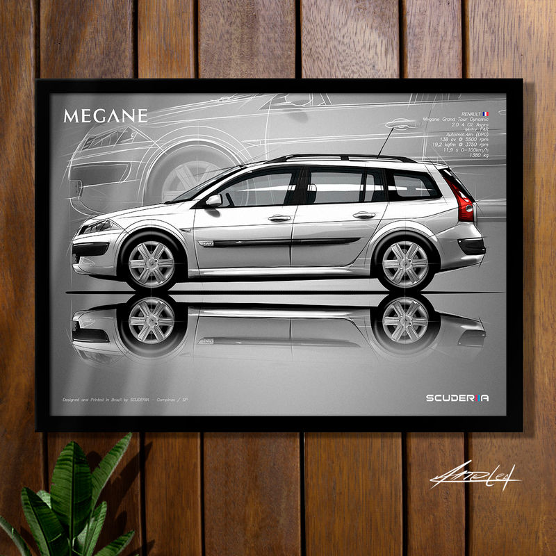 Miniatura: QUADRO DECORATIVO RENAULT MEGANE GRAND TOUR 2.0 - SIDE STREET