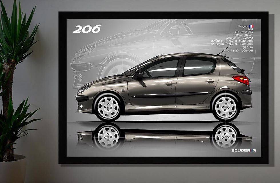 Thumbnail: QUADRO DECORATIVO PEUGEOT 206 1.4 4p - SIDE STREET