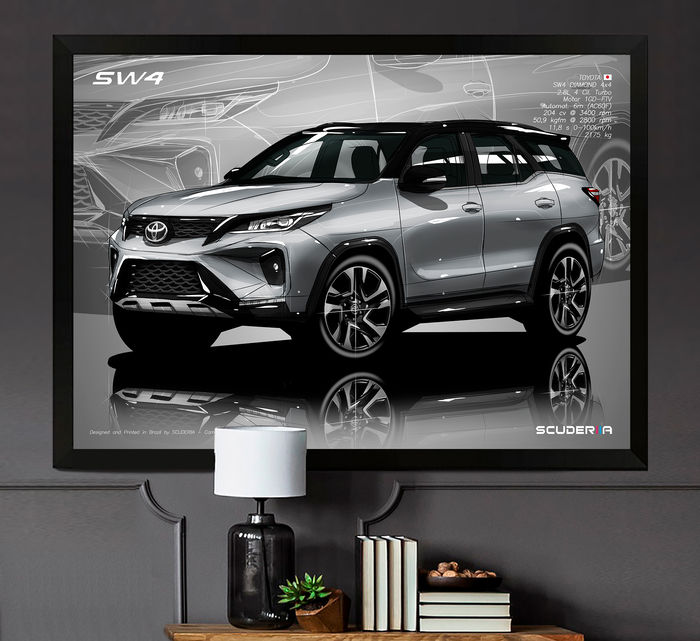 Thumbnail: QUADRO DECORATIVO TOYOTA SW4 DIAMOND 2.8 204cv 2022+ - PERSPECTIVE