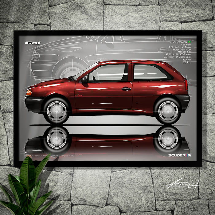 Thumbnail: QUADRO DECORATIVO VOLKSWAGEN GOL PLUS 1.0 (G2) - SIDE STREET