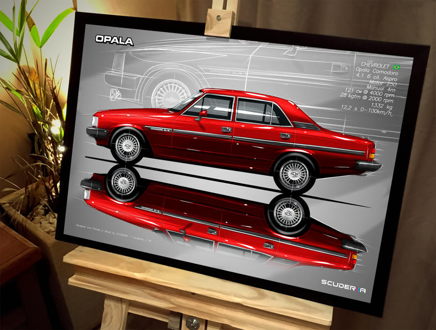 Thumbnail: QUADRO DECORATIVO CHEVROLET OPALA COMODORO 4P 88-90 - SIDE STREET