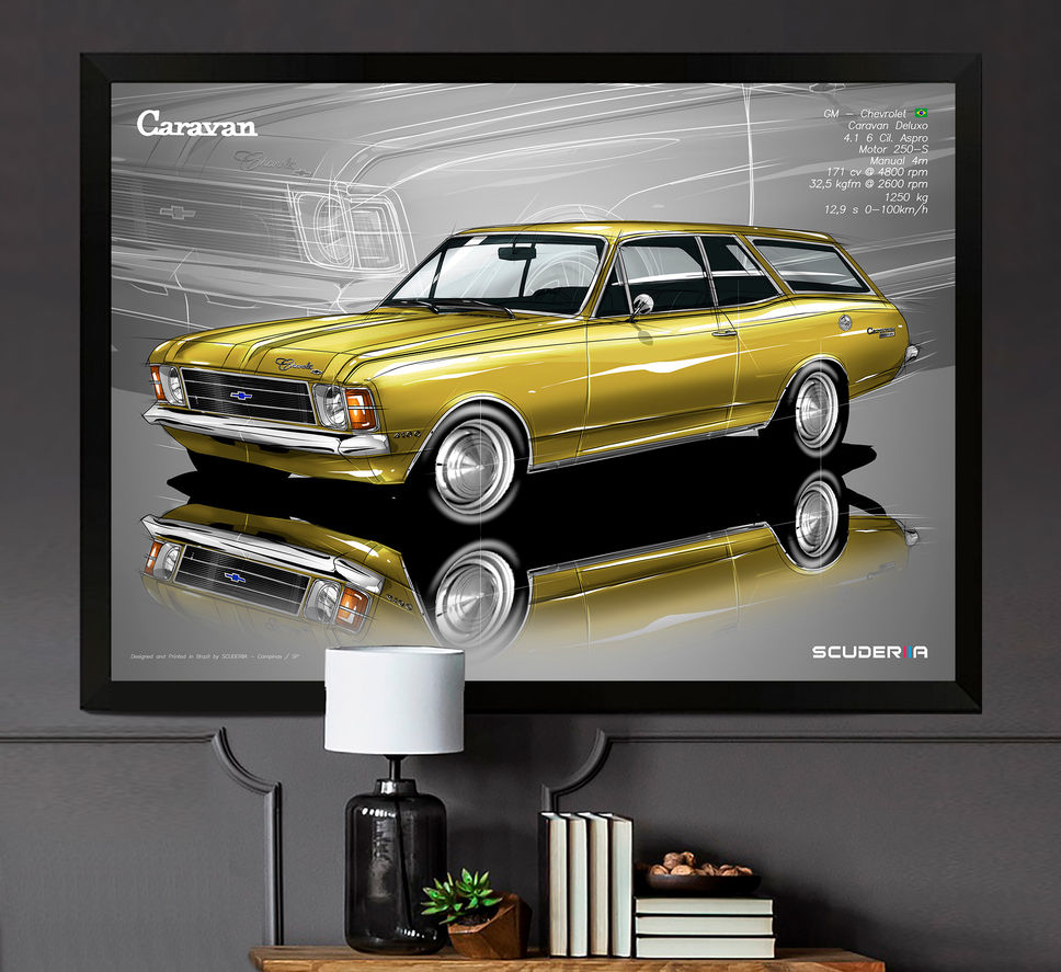Thumbnail: QUADRO DECORATIVO CHEVROLET CARAVAN DELUXO 4.1 75/77 - PERSPECTIVE