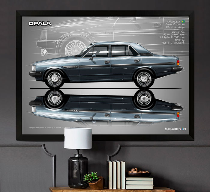 Thumbnail: QUADRO DECORATIVO CHEVROLET OPALA COMODORO 4P 2.5 4CC 88-90 - SIDE STREET