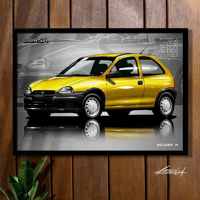 Miniatura: QUADRO DECORATIVO CHEVROLET CORSA WIND 1.0 2P - PERSPECTIVE