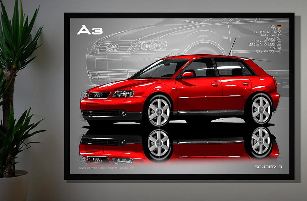 Thumbnail: QUADRO DECORATIVO AUDI A3 4P 180 CV (8L) - PERSPECTIVE