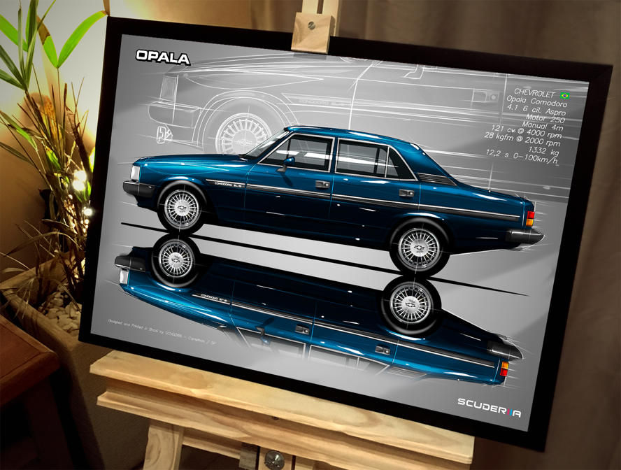 Thumbnail: QUADRO DECORATIVO CHEVROLET OPALA COMODORO 4P 88-90 - SIDE STREET