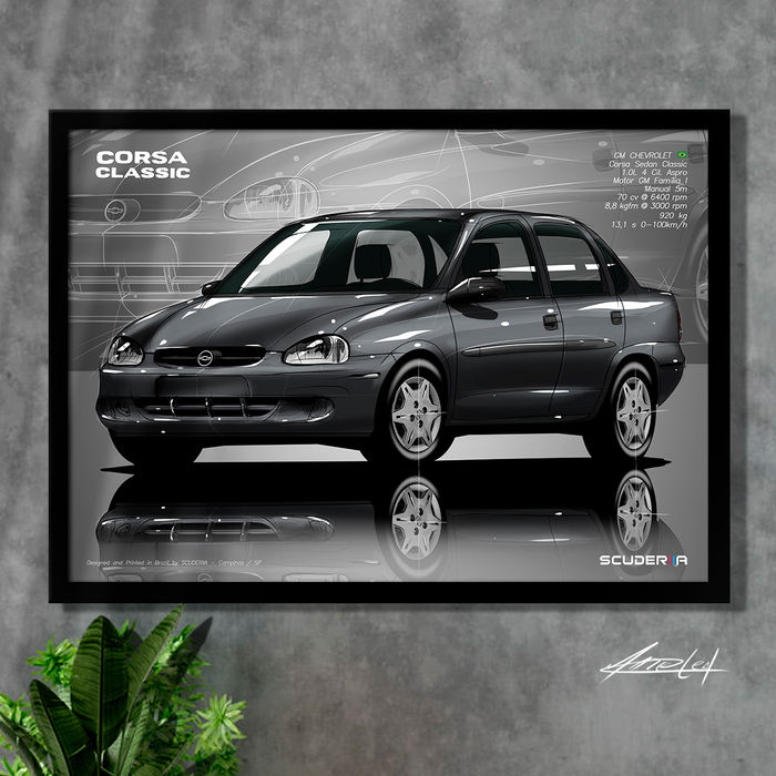 Thumbnail: QUADRO DECORATIVO CHEVROLET CORSA CLASSIC SEDAN 4P -PERSPECTIVE