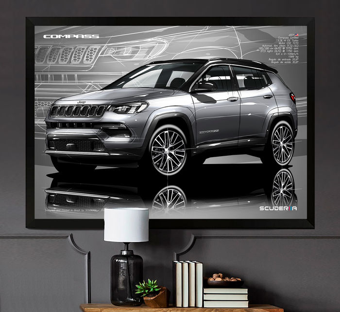 Miniatura: QUADRO DECORATIVO JEEP COMPASS LIMITED 1.3 TURBO T270 - PERSPECTIVE