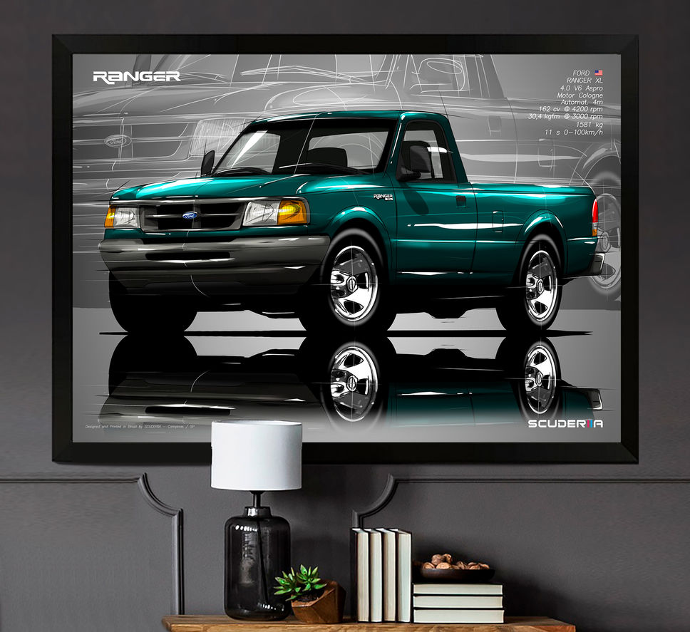 Miniatura: QUADRO DECORATIVO FORD RANGER XL CS 4.0 1994/1997 - PERSPECTIVE