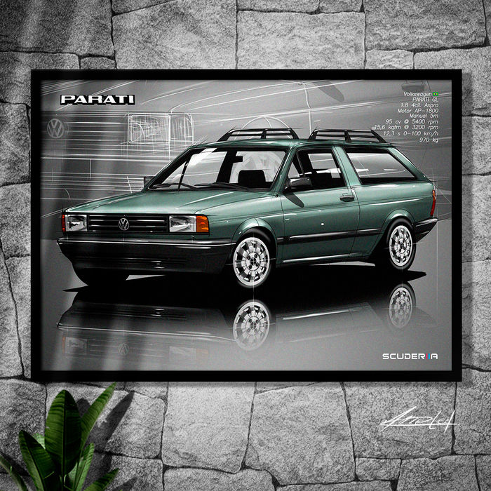 Miniatura: QUADRO DECORATIVO VOLKSWAGEN PARATI GL 1.8 1987-1990 - PERSPECTIVE