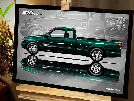 QUADRO DECORATIVO CHEVROLET S10 DeLuxe 4.3 V6 CE - SIDE STREET