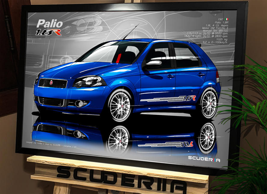 Miniatura: QUADRO POSTER FIAT PALIO 1.8R 4P -10/12 - PERSPECTIVE