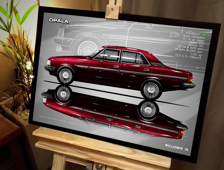 Thumbnail: QUADRO DECORATIVO CHEVROLET OPALA COMODORO 4P 88-90 - SIDE STREET
