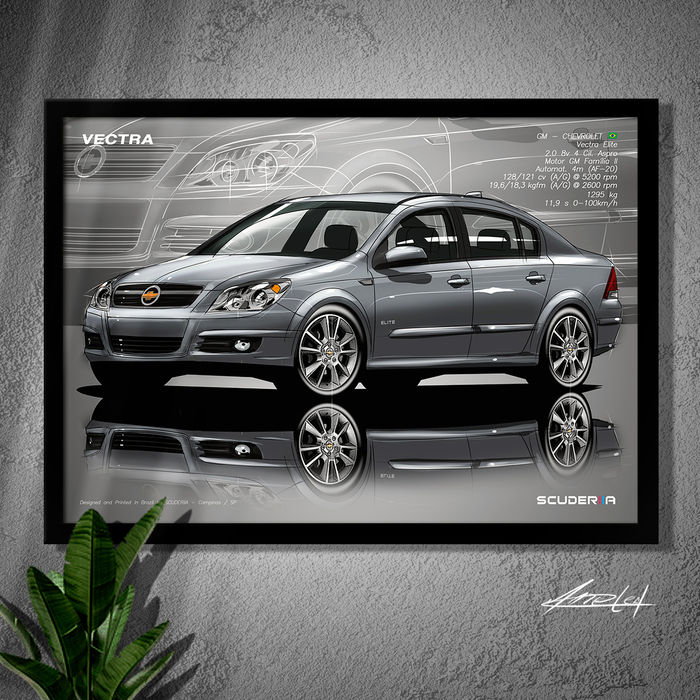 QUADRO DECORATIVO CHEVROLET VECTRA ELITE 2.0 8V 2006/2008 - PERSPECTIVE