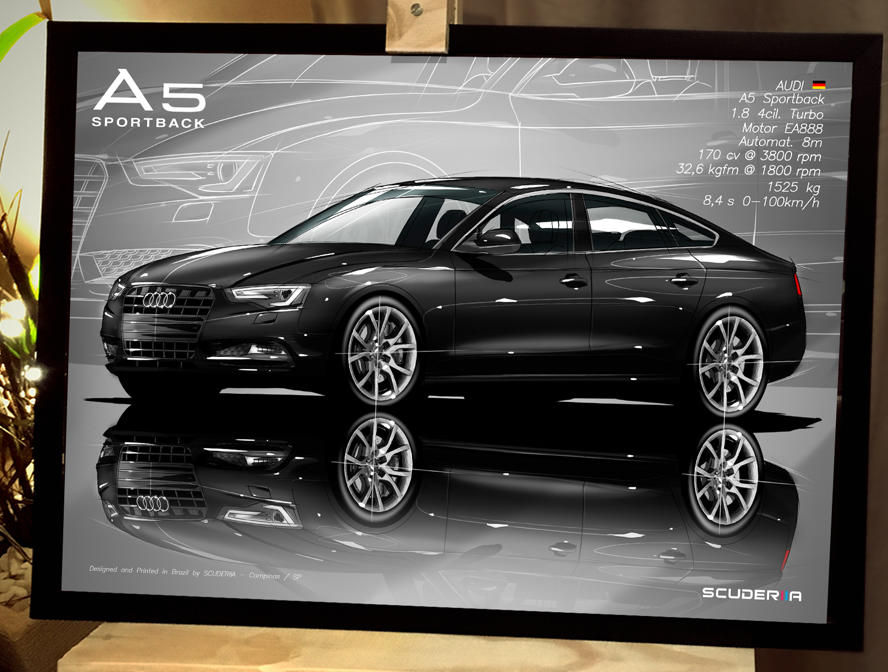 Thumbnail: QUADRO DECORATIVO AUDI A5 SPORTBACK 1.8 (8T) - PERSPECTIVE