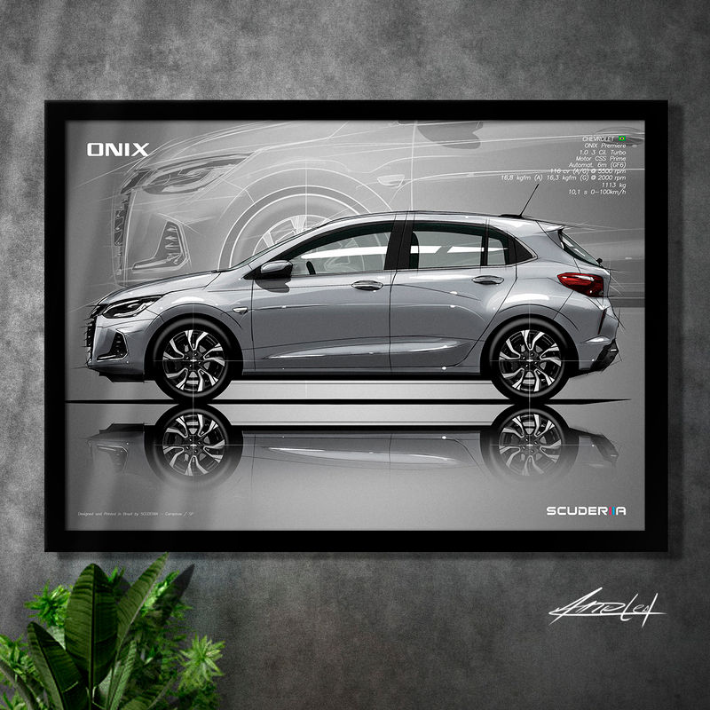 Thumbnail: QUADRO DECORATIVO CHEVROLET ONIX PREMIERE 1.0 TURBO (G2) - SIDE STREET