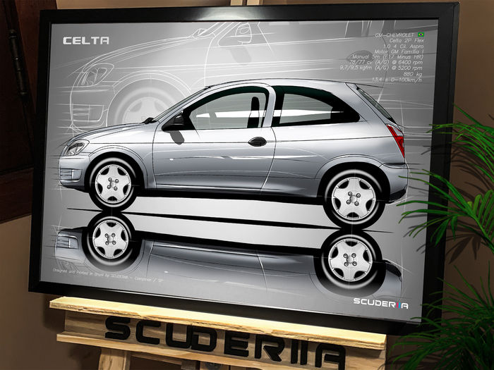 Thumbnail: QUADRO DECORATIVO CHEVROLET CELTA 1.0 8V MPFI 2P 2007-2014 - SIDE STREET
