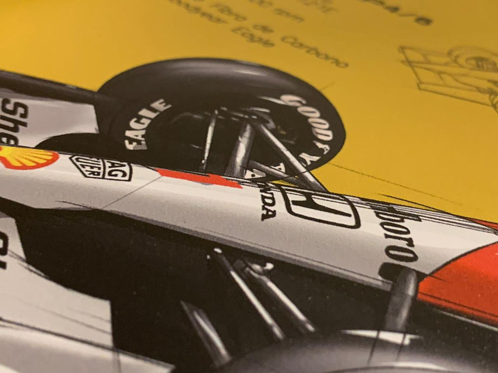 Miniatura: QUADRO DECORATIVO MCLAREN MP4/6 + WILLIAMS FW16 - FÓRMULA 1 - VERTICAL