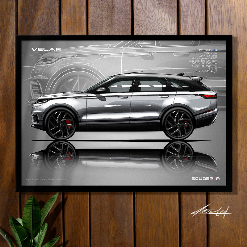 Miniatura: QUADRO DECORATIVO LAND ROVER VELAR P300 - SIDE STREET