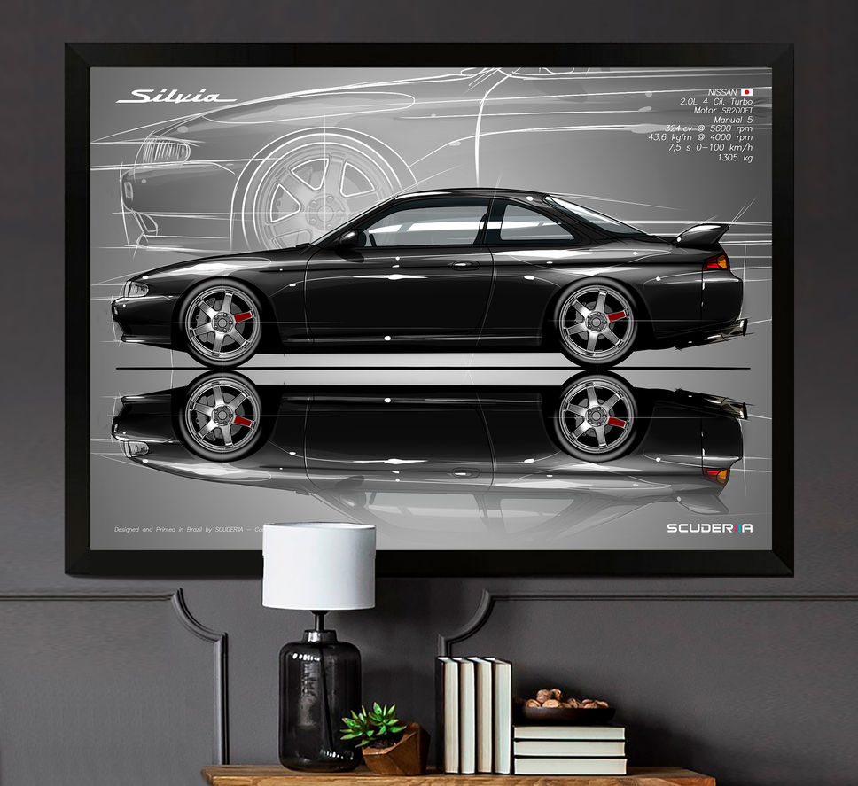 Thumbnail: QUADRO DECORATIVO NISSAN SILVIA (200 SX) S15 - SIDE STREET