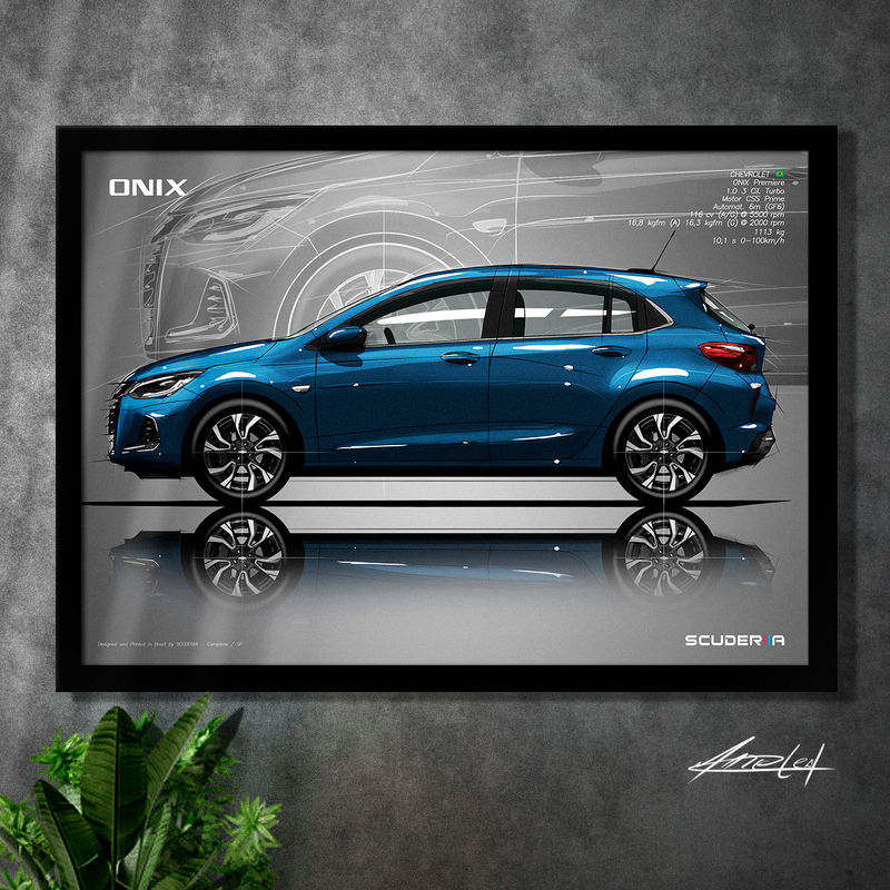 QUADRO DECORATIVO CHEVROLET ONIX PREMIERE 1.0 TURBO (G2) - SIDE STREET