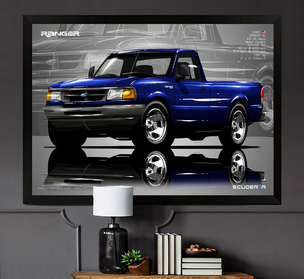 Miniatura: QUADRO DECORATIVO FORD RANGER XL CS 4.0 1994/1997 - PERSPECTIVE