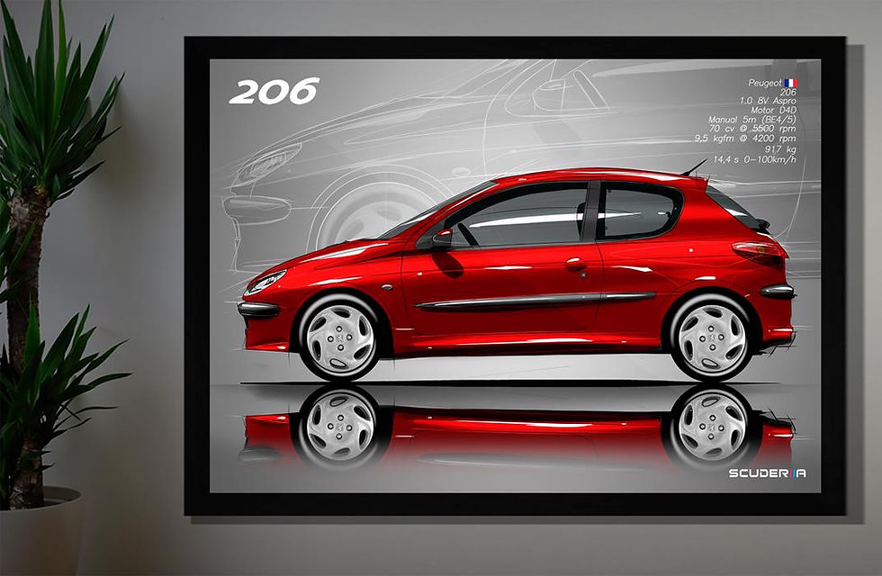 Thumbnail: QUADRO DECORATIVO PEUGEOT 206 1.0 2p - SIDE STREET