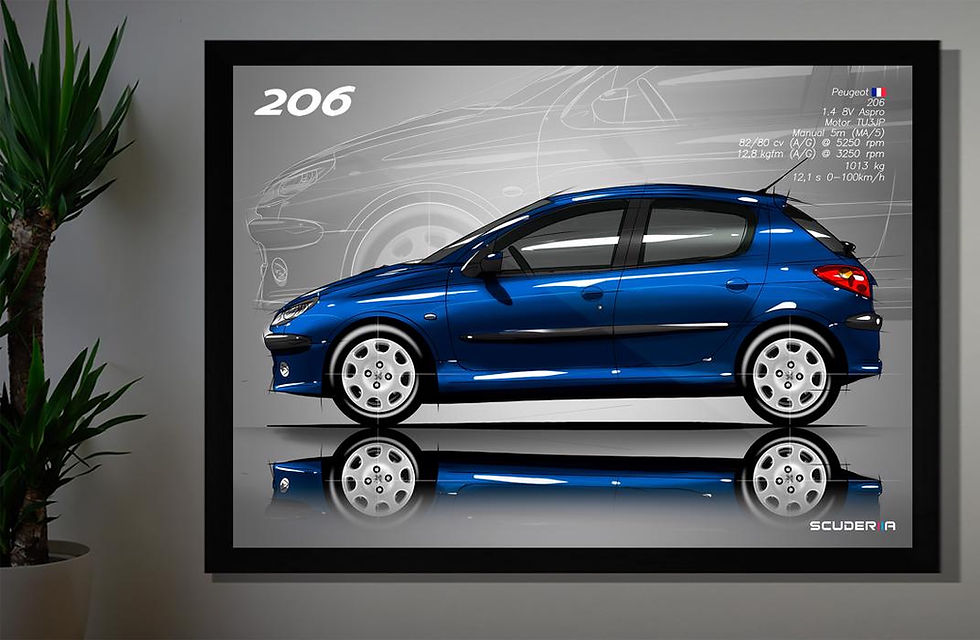 Thumbnail: QUADRO DECORATIVO PEUGEOT 206 1.4 4p - SIDE STREET