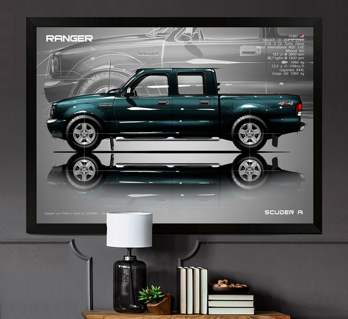 Thumbnail: QUADRO DECORATIVO FORD RANGER CD 3.0 4X4 2005-2009 - SIDE STREET