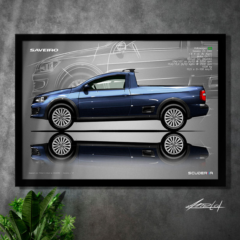 Thumbnail: QUADRO DECORATIVO VOLKSWAGEN SAVEIRO STARLINE 1.6 CS (G6)  - SIDE STREET