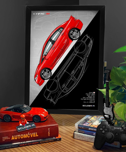QUADRO DO SEU CARRO NO ESTILO GRADIENT STREET | scuderiia.com.br