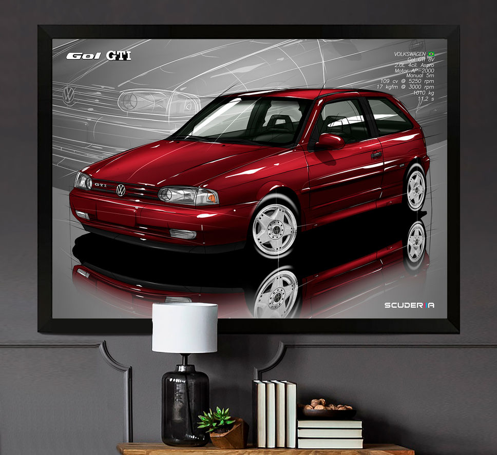 Thumbnail: QUADRO DECORATIVO VOLKSWAGEN GOL GTI 2.0 8V (G2) - PERSPECTIVE