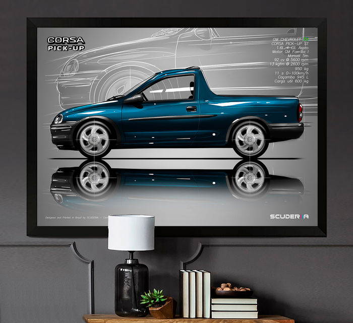QUADRO DECORATIVO CHEVROLET CORSA PICK-UP ST 1.6 MPFI - SIDE STREET