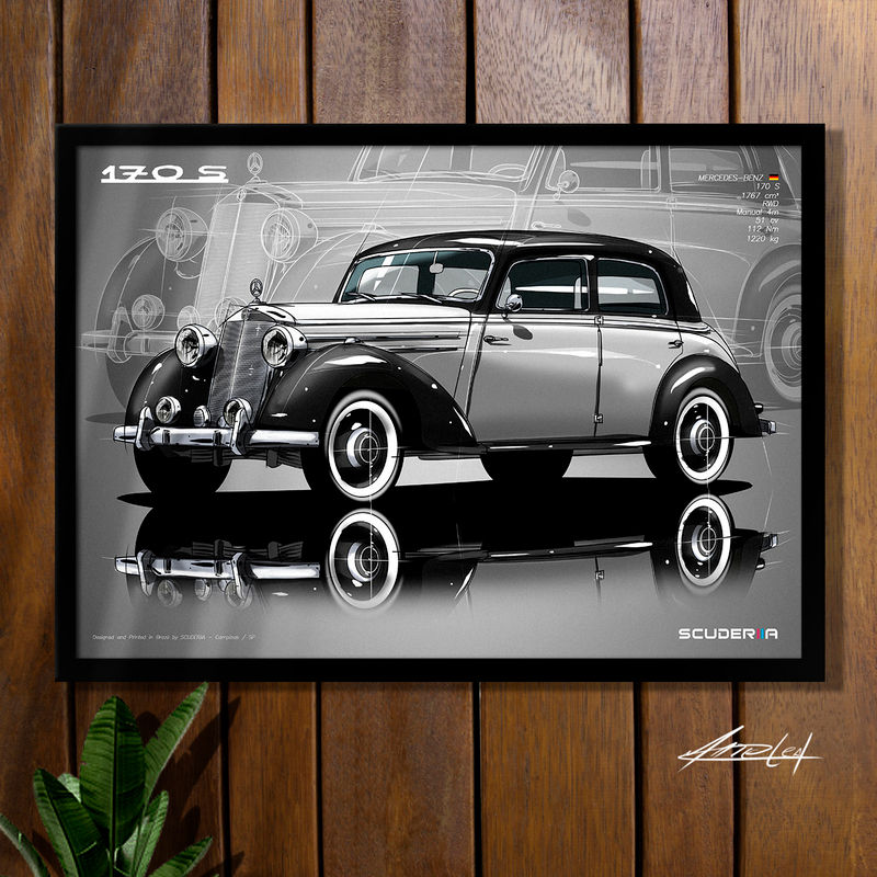 Miniatura: QUADRO DECORATIVO MERCEDES-BENZ 170 S 1.8 (W136) - PERSPECTIVE