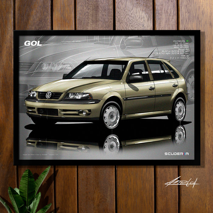 Thumbnail: QUADRO DECORATIVO VOLKSWAGEN GOL G3 POWER 1.6 AP - PERSPECTIVE