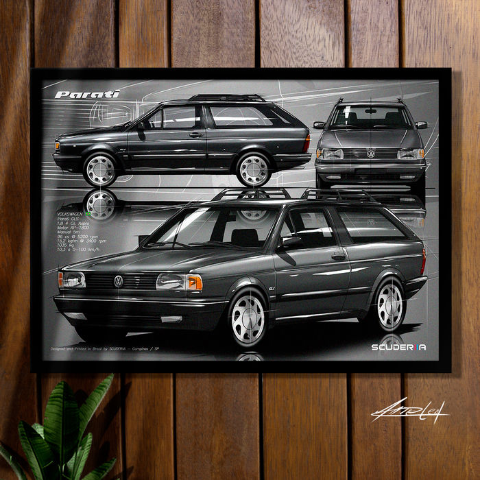 Miniatura: QUADRO DECORATIVO VOLKSWAGEN VOYAGE GLS 1.8 AP 93-96 - COMPOSITION I